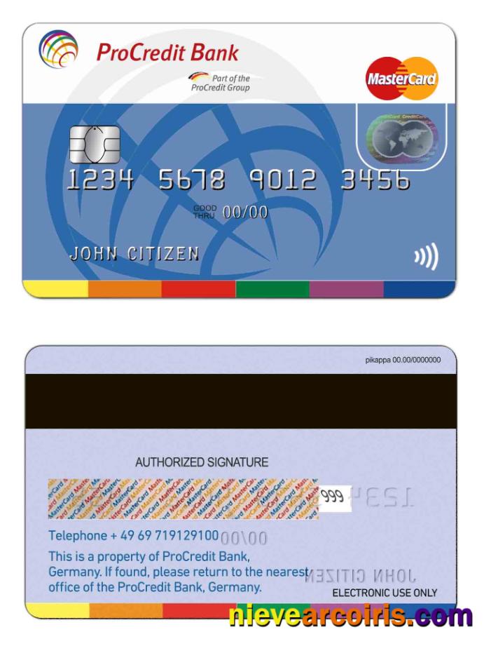 Germany ProCredit Bank MasterCard 